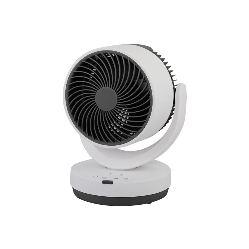 foto del prodotto ventilatore da tavolo loira nero bianco 3 velocit 35w 3 stadi con telecomando, timer.29,8x22,6x20,6cm
