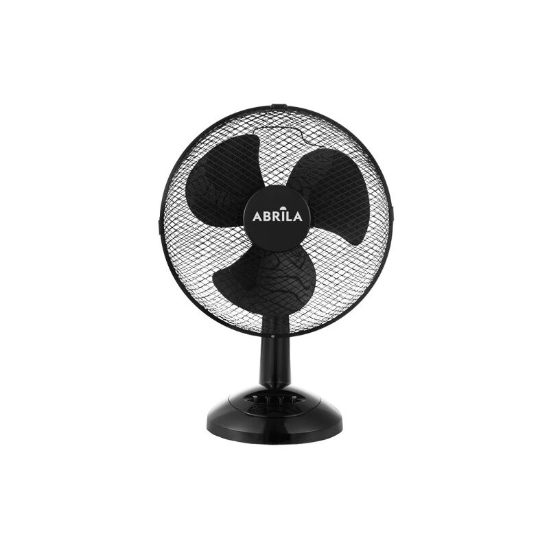 foto del prodotto ventilatore da tavolo medio pizarro nero 3 velocità 35w regolabile fisso e rotante 48x34x20cm