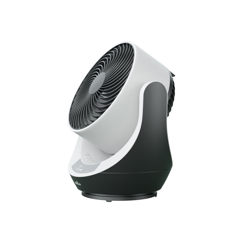 foto del prodotto ventilatore da tavolo navia nero bianco 40w 4 velocit rotanti, telecomando, timer e display