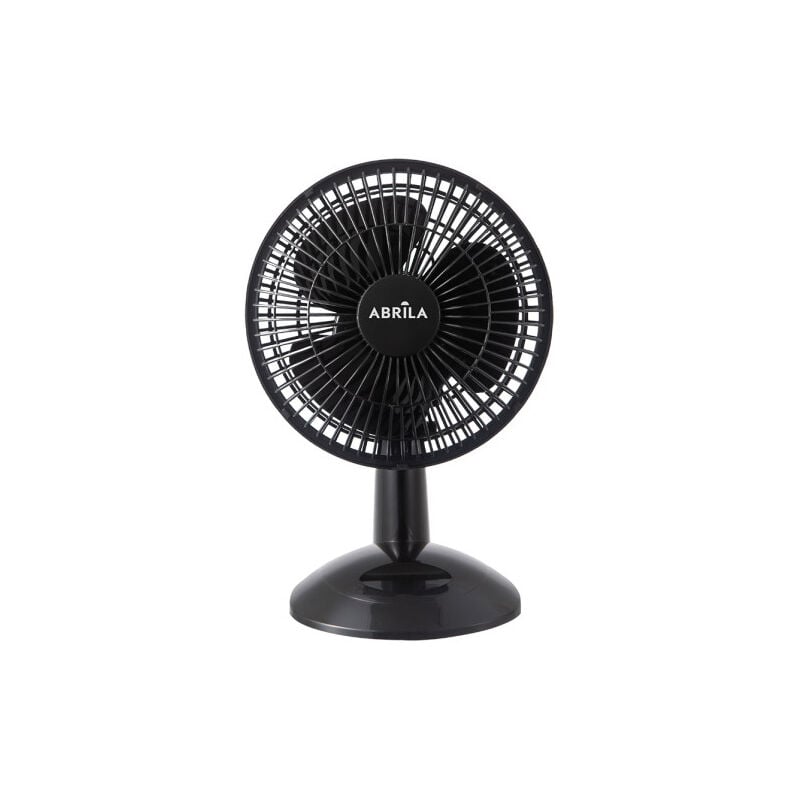 foto del prodotto ventilatore da tavolo pizarro mini nero 2vel 20w regolabile 27x20x15cm