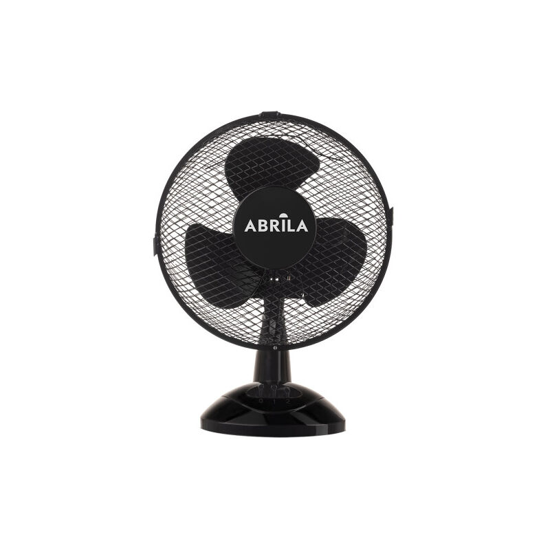 foto del prodotto ventilatore da tavolo pizarro piccolo nero 2 velocit 25w regolabile fisso e rotante 36x27x17cm