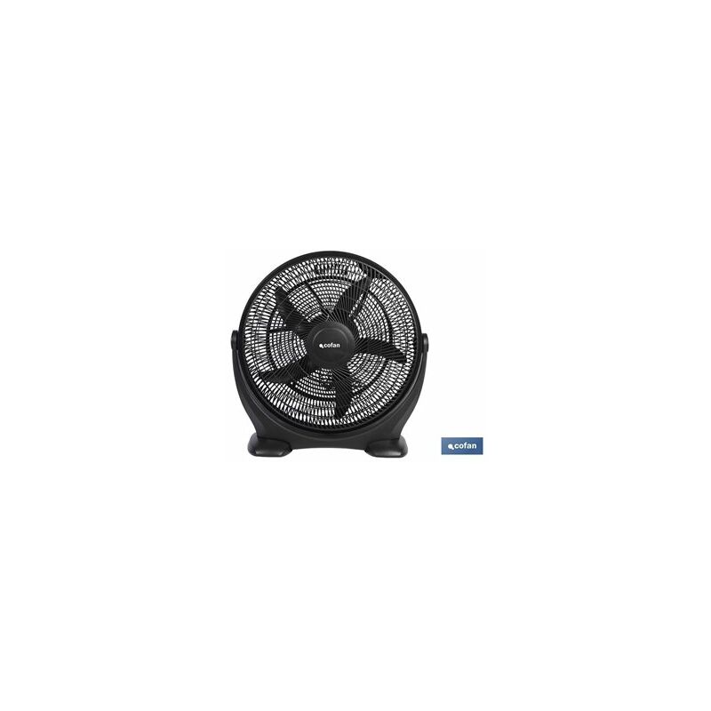 foto del prodotto ventilatore da terra 5 pale 3 velocit 90w nero