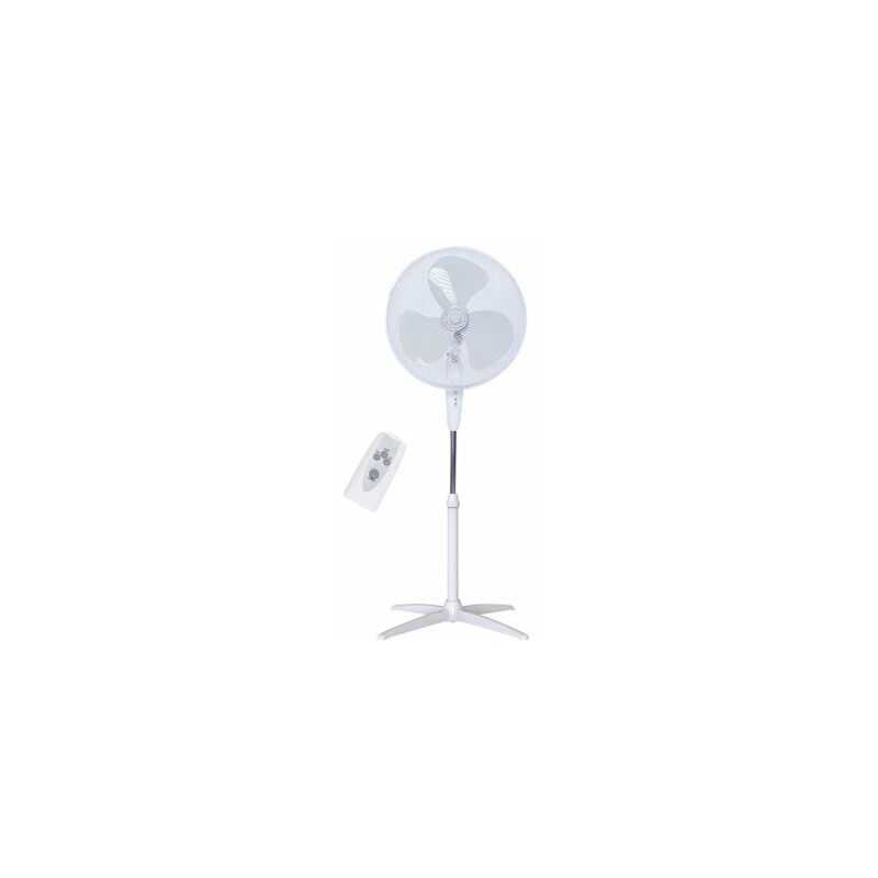 foto del prodotto ventilatore da terra con comando 43cm 45w bianco