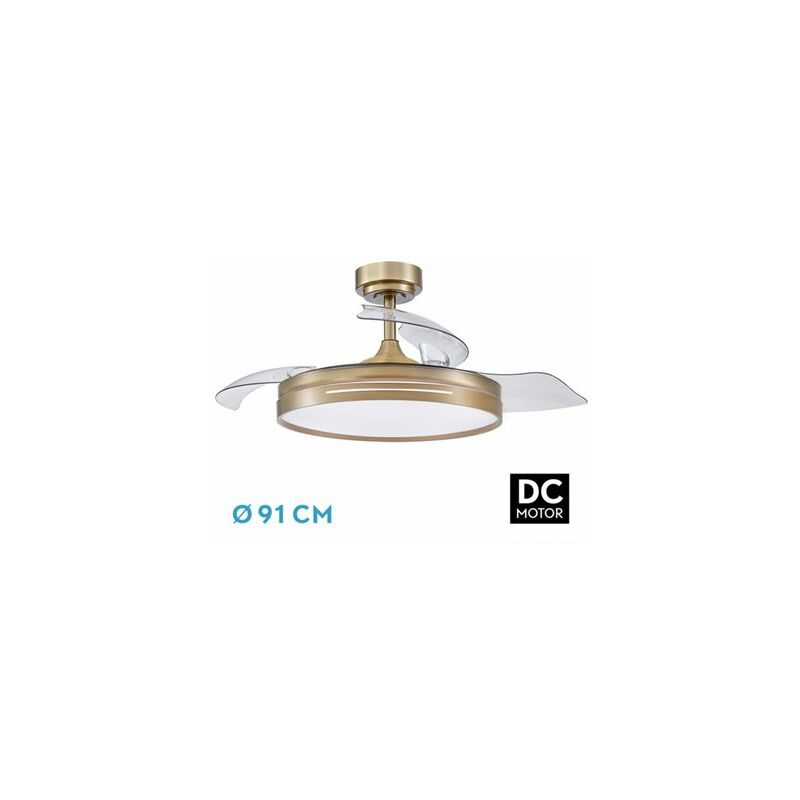 foto del prodotto ventilatore dc 48w micenas pelle 3 pale