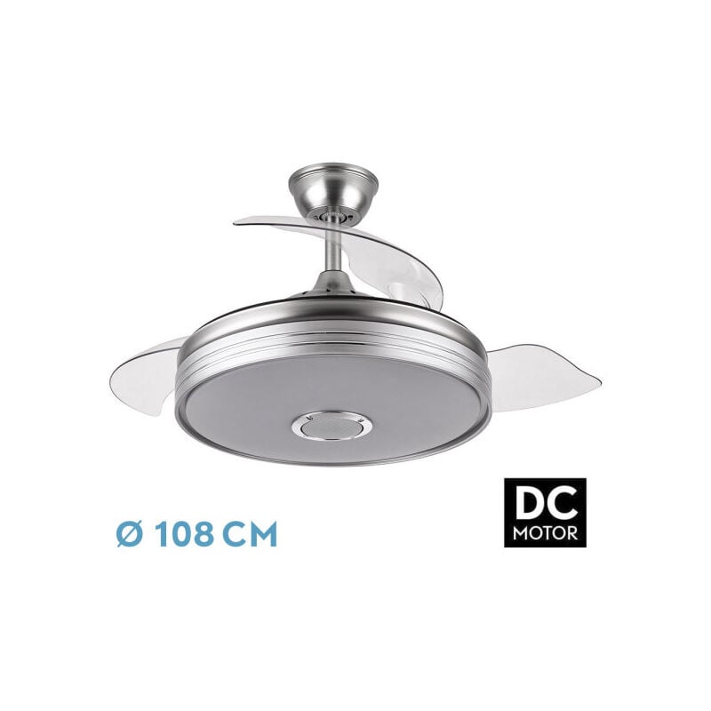 immagine 0 del prodotto ventilatore dc 72w, 6120 lm, bluetooth, 3 pale, 6 posizioni de velocit , ideale per raffreddare e migliorare la circolazione dell aria interna.