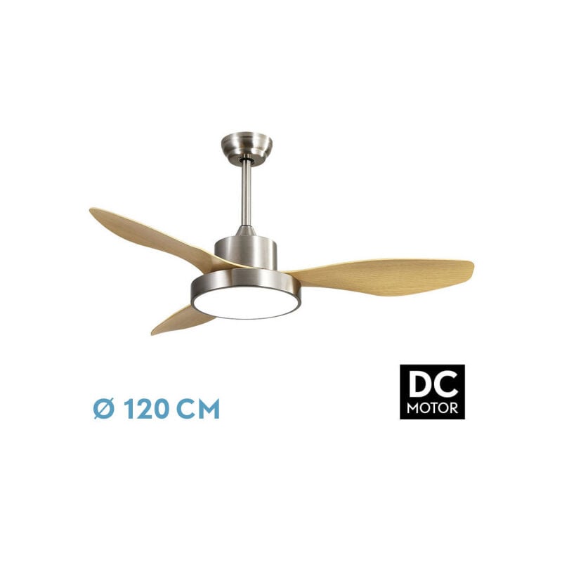 foto del prodotto ventilatore dc hayate 48w 4080lm niq haya 3 asp 39 54x120x120cm 3000 4000 6000k w remote, memory timer
