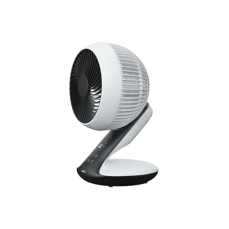 foto del prodotto ventilatore dc miera da tavolo nero bianco 20w 8vel 3d.oscillazione remota,timer 40,5x25,4x23,3cm