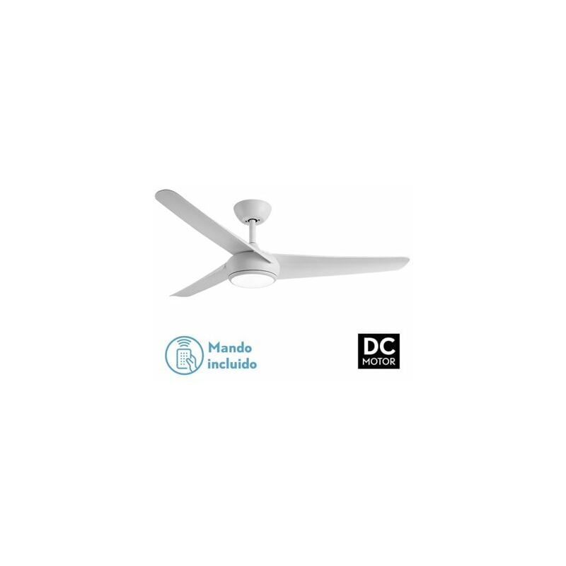 foto del prodotto ventilatore dc patras 24w white 3 lame 6 velocit 3 colori 131,2d 2424lm terremoto, memoria e timer fabrilamp