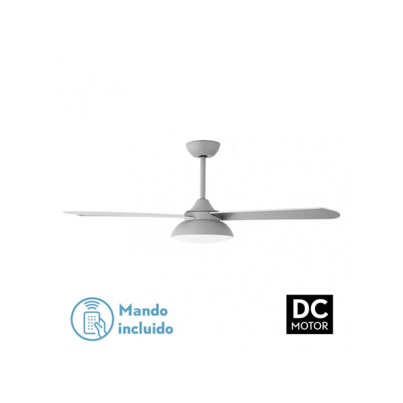 foto del prodotto ventilatore dc umi 24w grey 3asp.rev.grey haya 132d 132d 2950lm 3000 4000 6000k 2blades w remote, memory timer