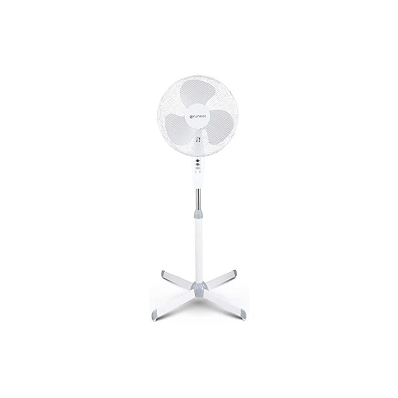 foto del prodotto ventilatore de pie 50w regolabile a 3 velocit white grunkel