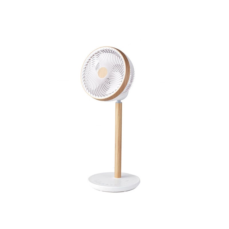 foto del prodotto ventilatore de ventilatore da pavimento colibri bianco legno 25w 12vel 70x 28,5x28,5cm motore 3asp dc con telecomando e timer