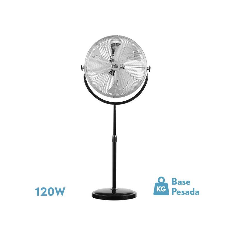 foto del prodotto ventilatore de ventilatore da pavimento trascias 120w nero regx55x55 cm 3 velocit regolabili