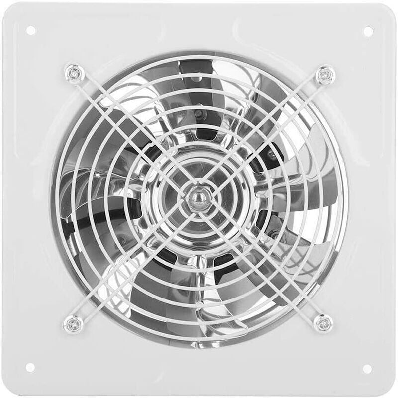 foto del prodotto ventilatore di scarico da 6 pollici, montaggio a parete, silenzioso, estrattore d aria, ventilazione per bagno, garage, cucina, ventilatore da 40 w,