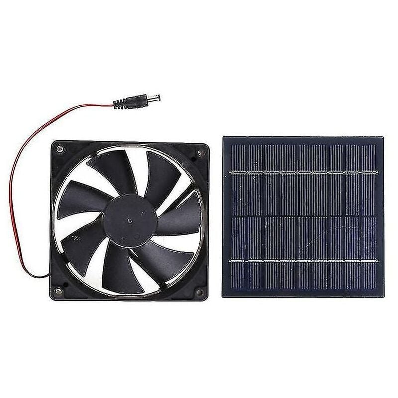 foto del prodotto ventilatore di scarico solare da 20 w, mini ventilatore alimentato da pannello solare