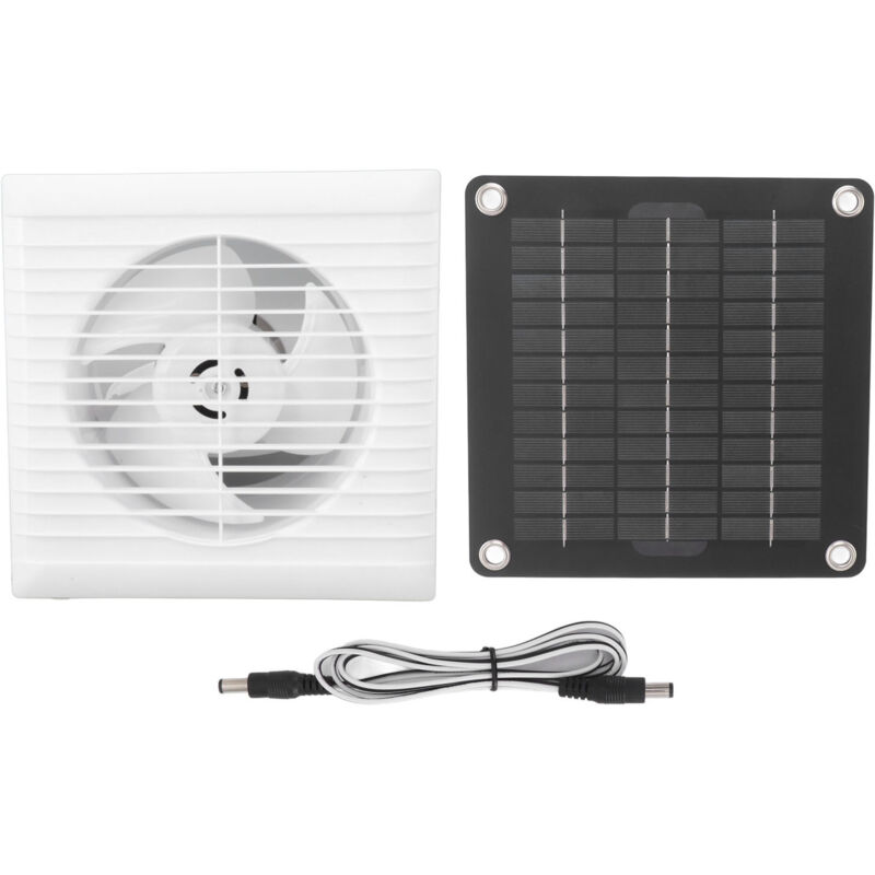 foto del prodotto ventilatore di scarico solare ip67 impermeabile 6 pollici sr 10w 12v pannello solare ventilatore per pollaio capannone casa per animali domestici