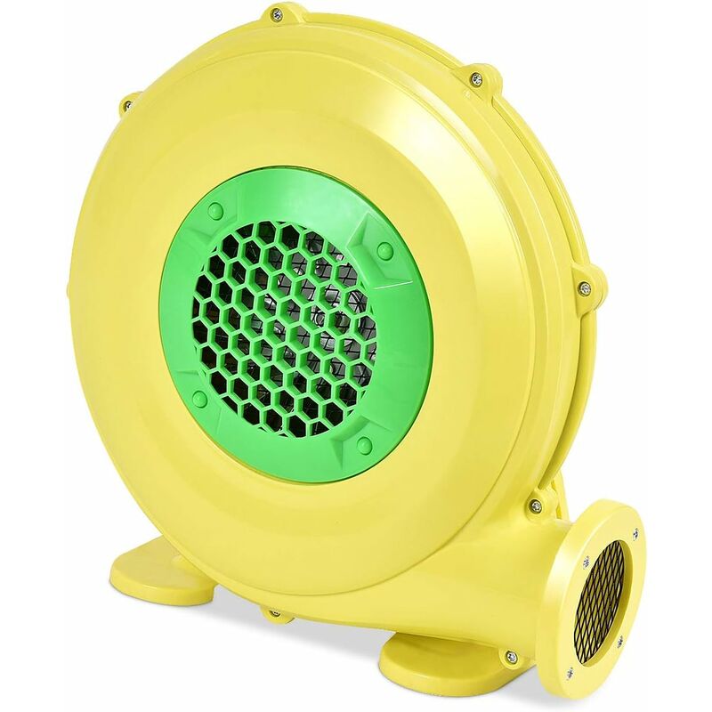 foto del prodotto ventilatore elettrico soffiatore elettrico giallo con cavo di alimentazione 3,8m 480w goplus