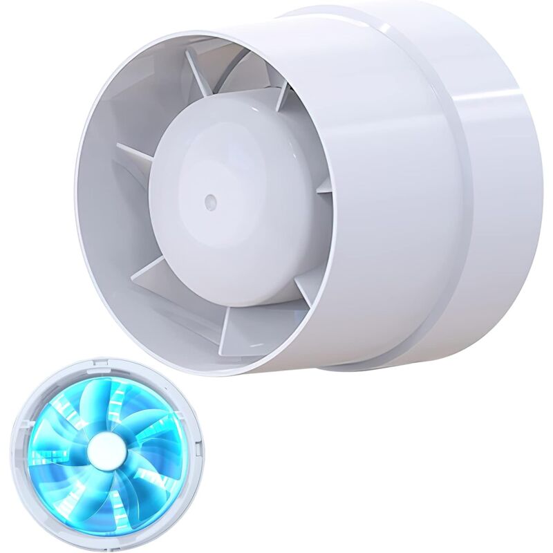 foto del prodotto ventilatore estrattore d aria, economico 100mm, 12w 130m , estrattore assiale in condotto di linea bagno, cucina, cantina.. garanzia 2 anni.