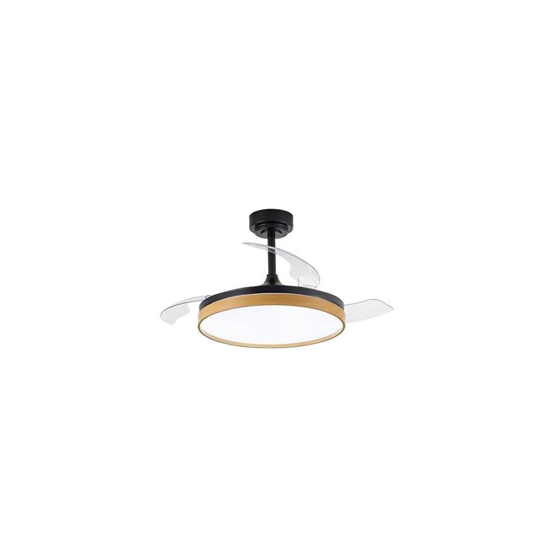 foto del prodotto ventilatore led con pale pieghevoli panam black 72w 7920lm cct