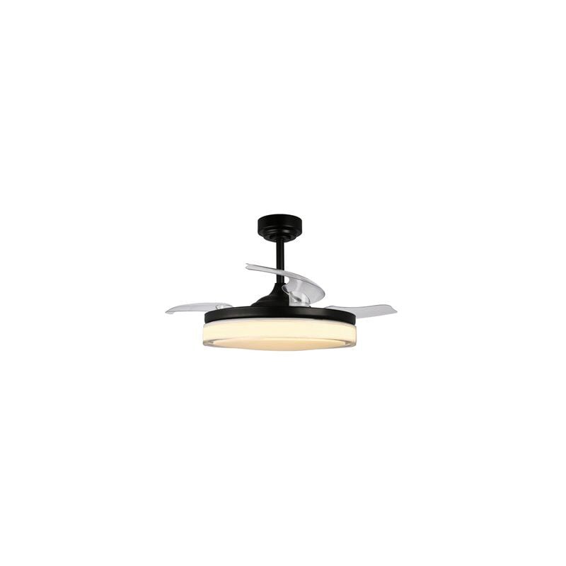 foto del prodotto ventilatore led con pale retrattili aneto nero 72w 7920lm cct