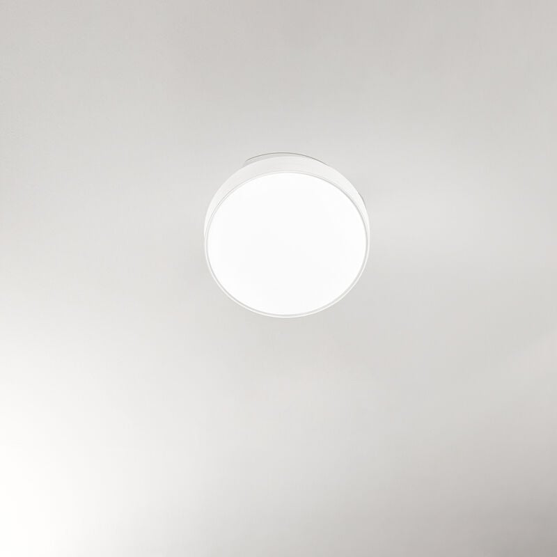 foto del prodotto ventilatore moderno open metallo bianco acrilico trasparente led 36w cct