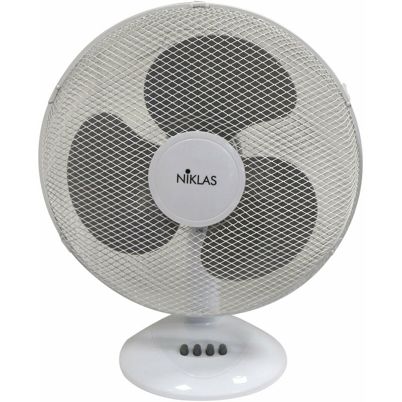 foto del prodotto ventilatore oscillante da tavolo a 3 veolcit niklas
