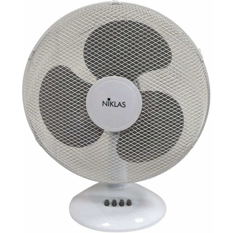 foto del prodotto ventilatore oscillante da tavolo a 3 veolcit niklas