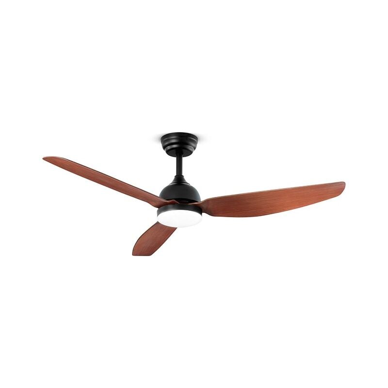 foto del prodotto ventilatore pegaso in metallo verniciato nero 18w a led 7183 n ct motore dc