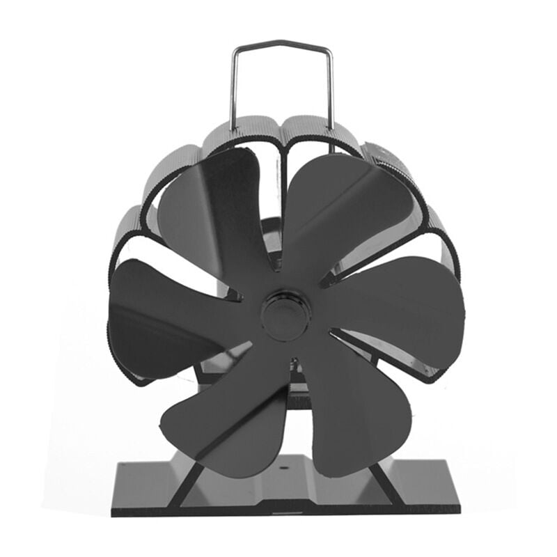 foto del prodotto ventilatore per stufa a 6 pale, silenzioso, alimentato a calore, per stufa a legna camino bruciatore a legna sollbry