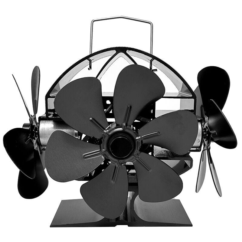 foto del prodotto ventilatore per stufa a legna, 18 pezzi, silenzioso, ecologico, per stufe a legna e caminetti