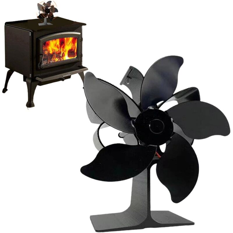 foto del prodotto ventilatore per stufa a legna alimentato a calore funzionamento silenzioso ventilatore per stufa a legna con circolazione di aria calda per