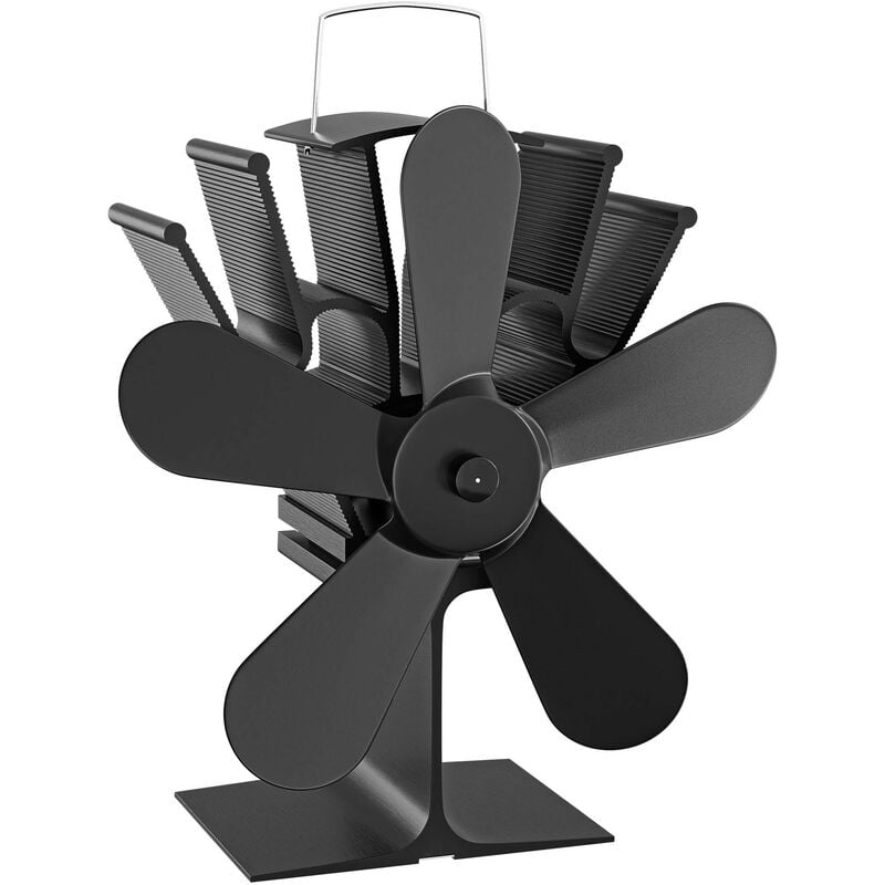 foto del prodotto ventilatore per stufa a legna camino, ventola con 5 pale, 70 350 c, funzionamento senza elettricit wiltec