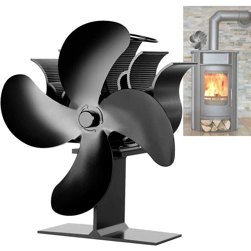 foto del prodotto ventilatore per stufa a legna crediri, piccolo, 4 pale, funzionamento silenzioso
