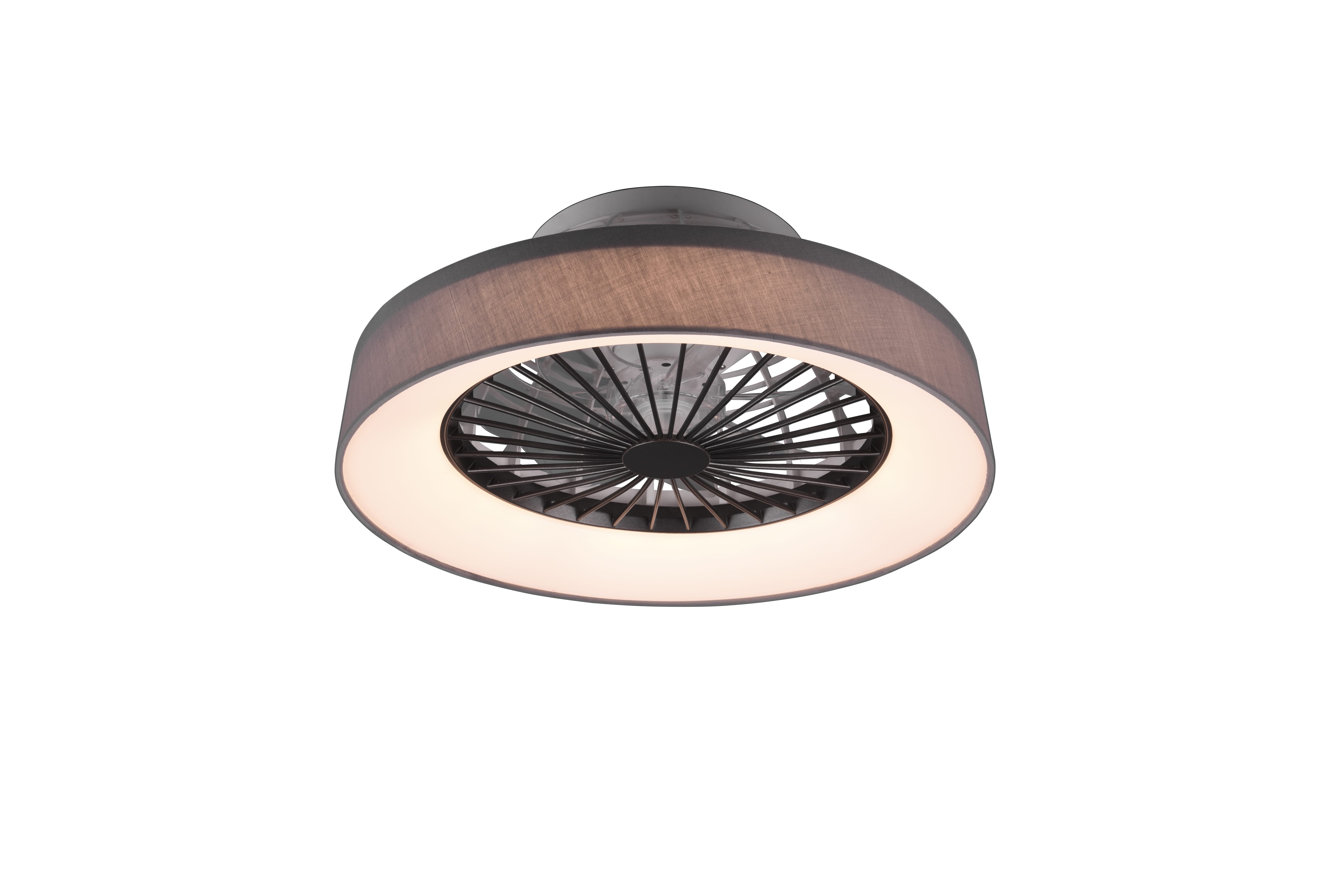 foto del prodotto ventilatore plafoniera led con telecomando digione grigio