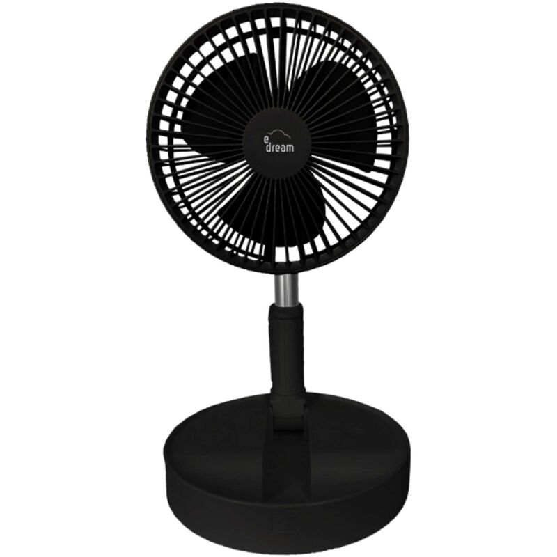 foto del prodotto ventilatore portatile e dream nero fan 01 