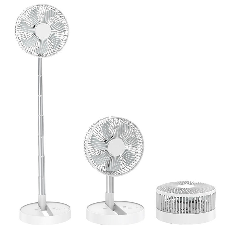 foto del prodotto ventilatore portatile pieghevole con controllo portatile diametro 20 cm, pieghevole e telescopico, batteria da 5400 mah, 4 velocit , telecomando,