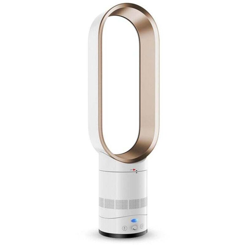 foto del prodotto ventilatore silenzioso senza pale da 45 w e 16 pollici con telecomando, ventilatore da tavolo silenzioso con piedistallo, 50 60 hz 220 v oro