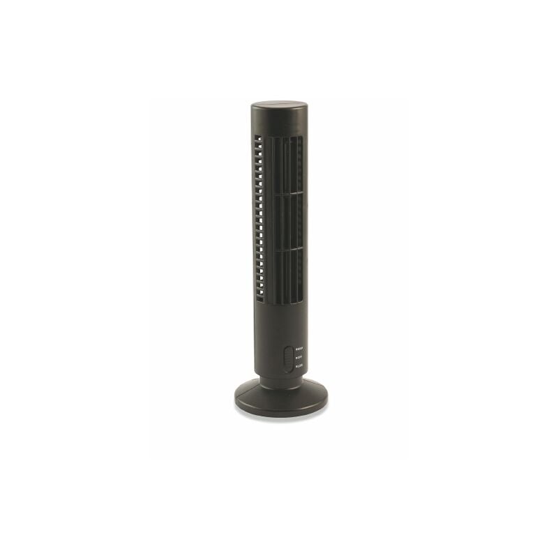 foto del prodotto ventilatore torretta usb nero per scrivania da tavolo 10xh33 cm