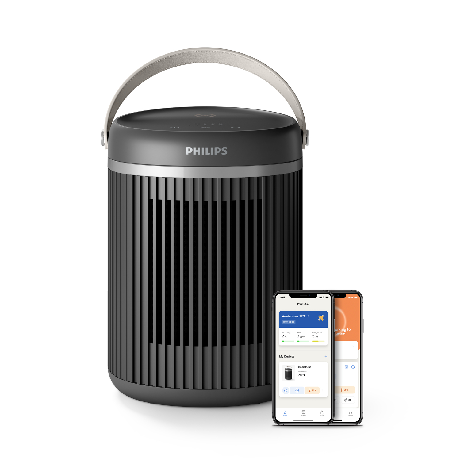 foto del prodotto ventilatore tower fan 3000 series con riscaldamento 2000w 20mq app ai