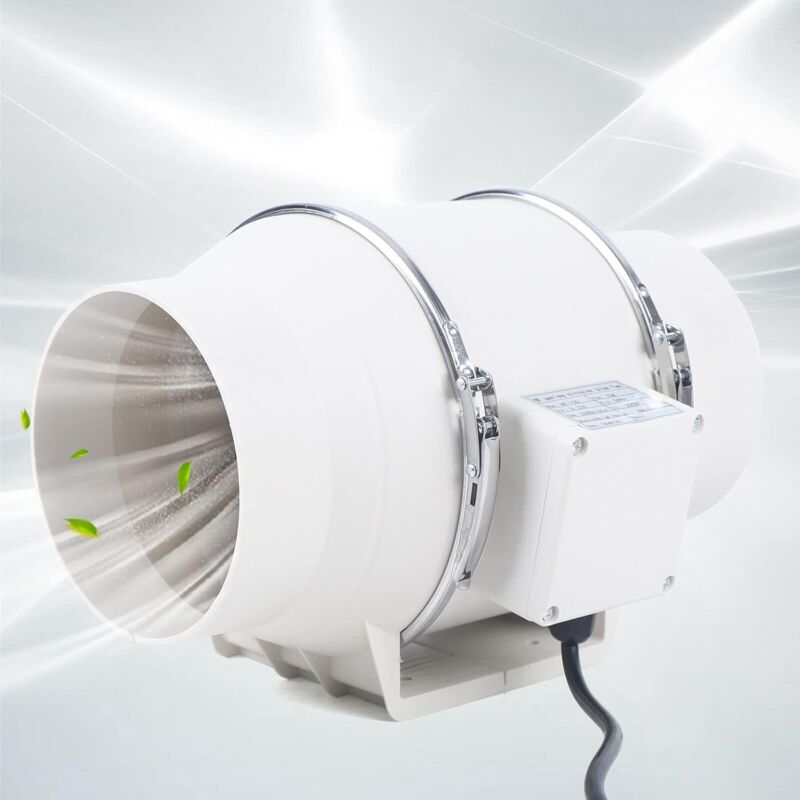 foto del prodotto ventilatore tubolare regolabile da 100 mm, 220 m h, ventilatore di scarico motore ec per vasche da bagno, raffreddamento, pressurizzazione, tende da