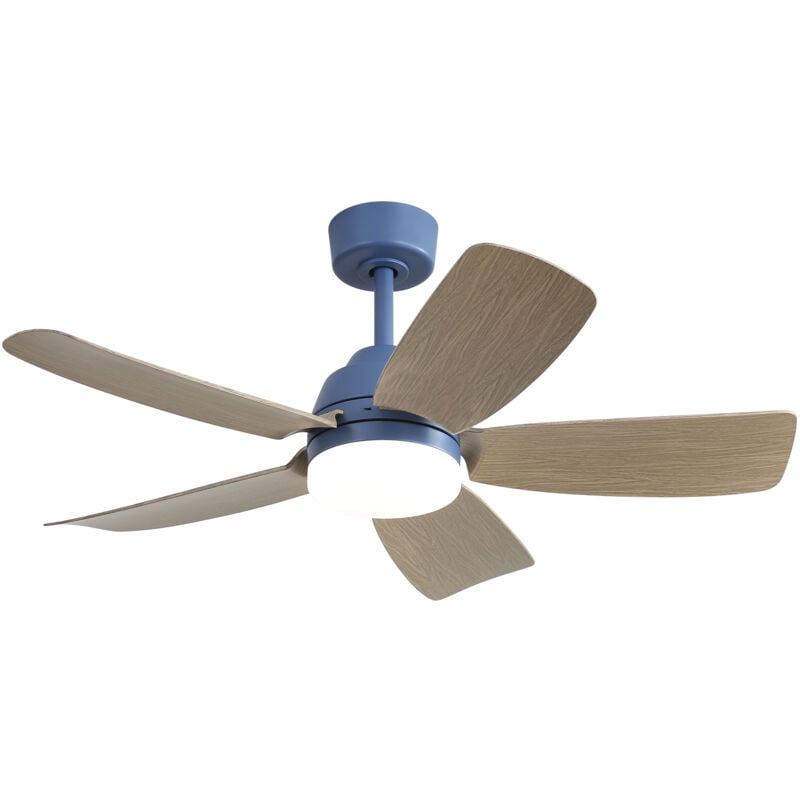 foto del prodotto ventilatori da soffitto da 42 pollici con luce led da 22 w e telecomando 5 pale del ventilatore in abs per camera da letto, soggiorno, sala da