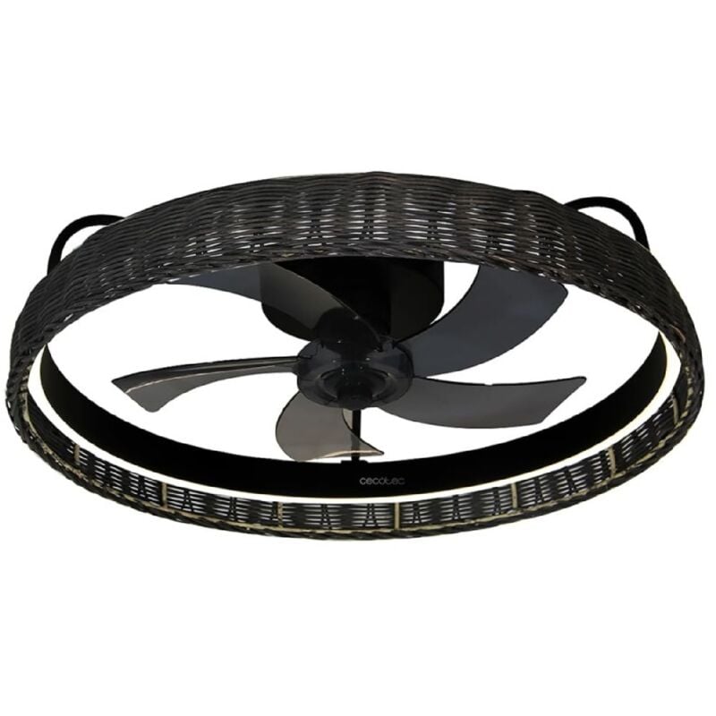 foto del prodotto ventilatori da soffitto energysilence lampaero 600 black design cecotec