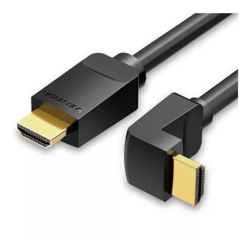 foto del prodotto vention cavo hdmi 2.0 4k 90 angolato aarbg hdmi maschio hdmi maschio 1,5m nero