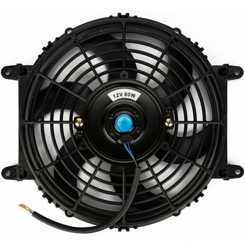 foto del prodotto ventola di raffreddamento elettrica universale da 28 cm ventola radiatore 12 v pale ventola motore 80 w kit di montaggio