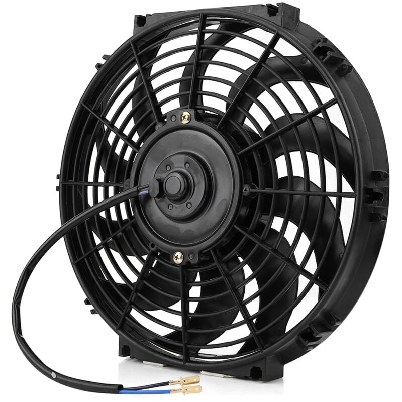 foto del prodotto ventola di raffreddamento, ventola motore ultra sottile nera universale da 12 pollici per accessorio per auto jeffergarden