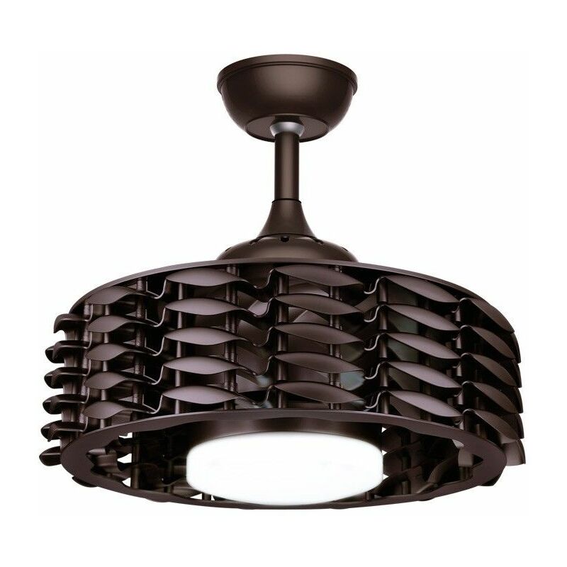 foto del prodotto ventola led nera in allume dc da 24 w
