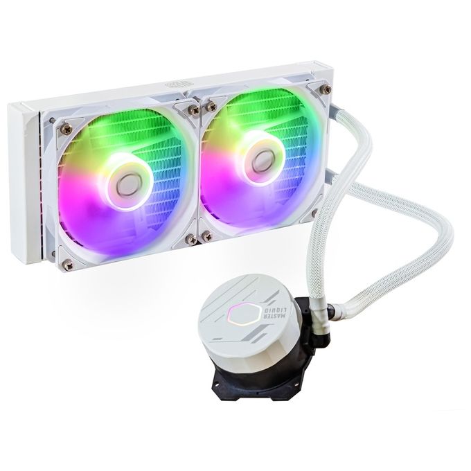 foto del prodotto ventola master liquid ml240l core r lga 11551700 amd am2fm2 argb wh