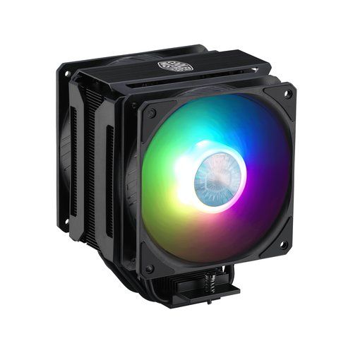 foto del prodotto ventola x cpu cooler master air ma612 stealth argb intel 2x120mm pwm 650 1800rpm map t6ps 218pa r1