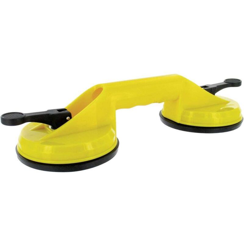 foto del prodotto ventosa doppia, colore giallo capacit di carico max 60 kg toolland