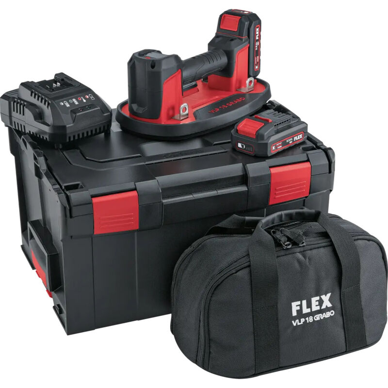 foto del prodotto ventosa elettrica senza fili 18v flex l boxx 2 batterie da 2,5 ah caricabatterie 531332