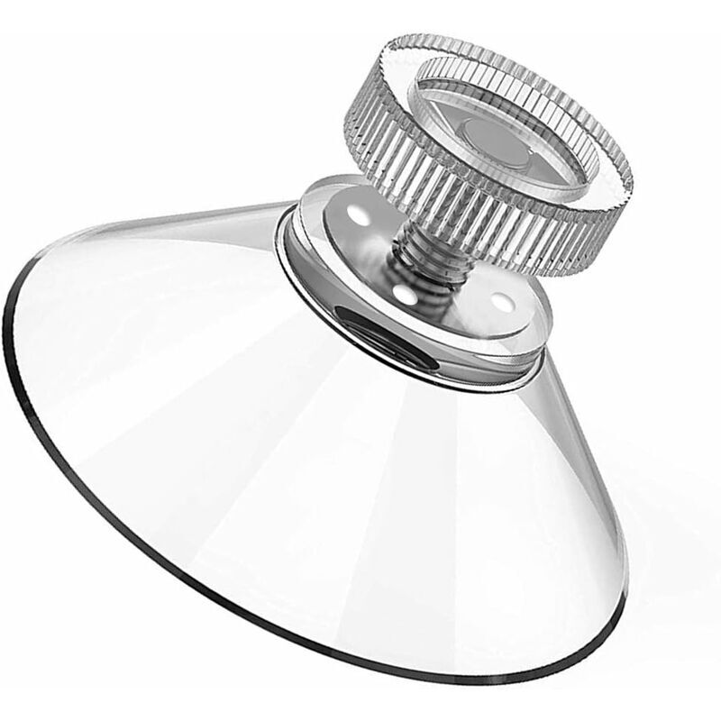 foto del prodotto ventose da 40 mm 8 ventose in acciaio inox con filettatura m5 e dadi zigrinati trasparenti per finestrini auto, porta spazzolini, porta doccia,
